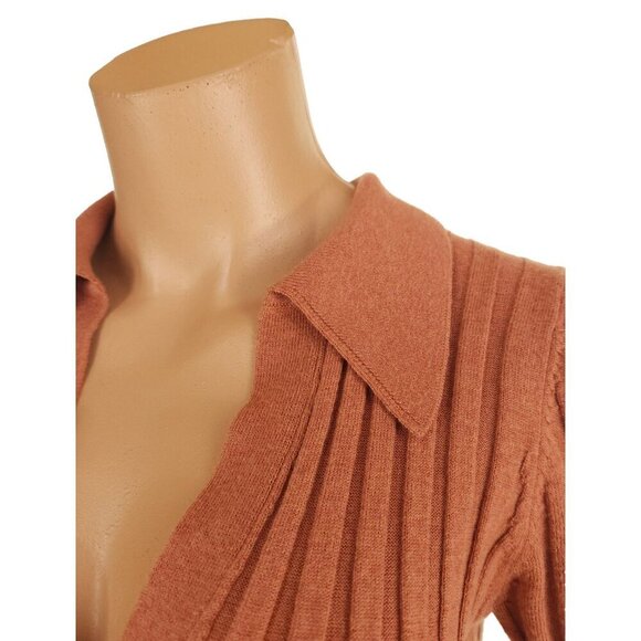 Nicholas Ivanna Sweater Size S Womens Desert Brown $245 - Picture 5 of 13